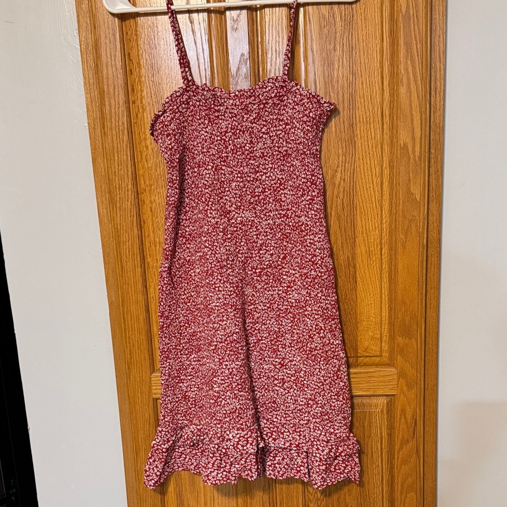 American Eagle Outfitters Red Floral Mini Dress